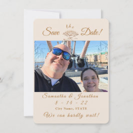 Victorian Fläkt Bröllop spara datum Spara Datumet