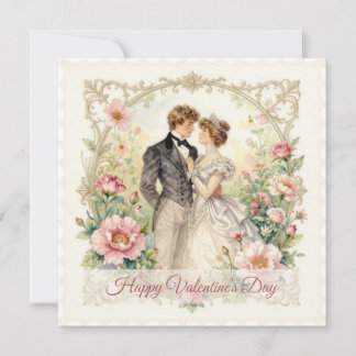 Victorian Floral Romance – Valentine’s Day Card Julkort