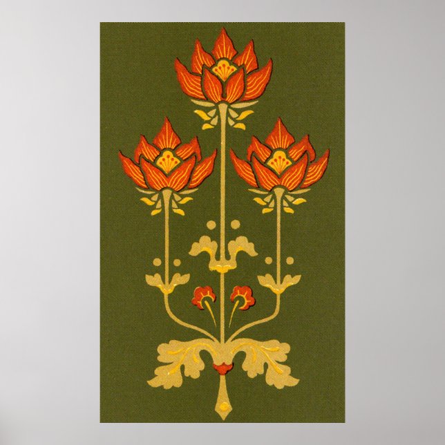 Victorian Flower Poster (Framsidan)