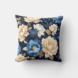 Victorian flowers Blue Kudde