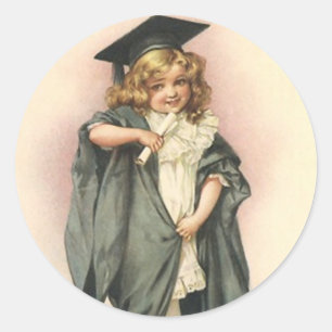 Victorian för dockor för ro för runt klistermärke