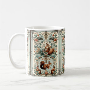 Victorian Forest Squirrel Tapestry Kaffemugg