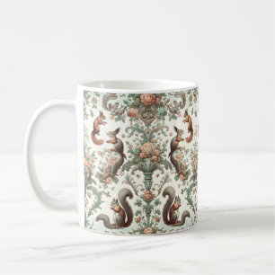 Victorian Forest Squirrel Tapestry Kaffemugg