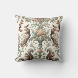 Victorian Forest Squirrel Tapestry Kudde