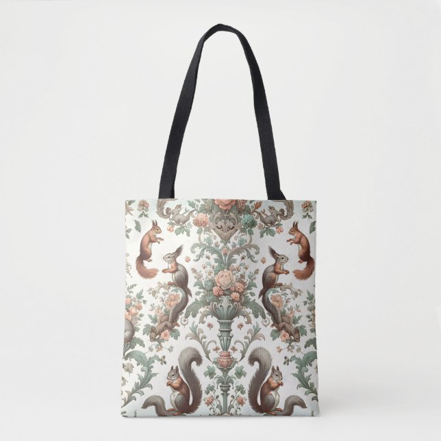Victorian Forest Squirrel Tapestry Tygkasse (Framsida)