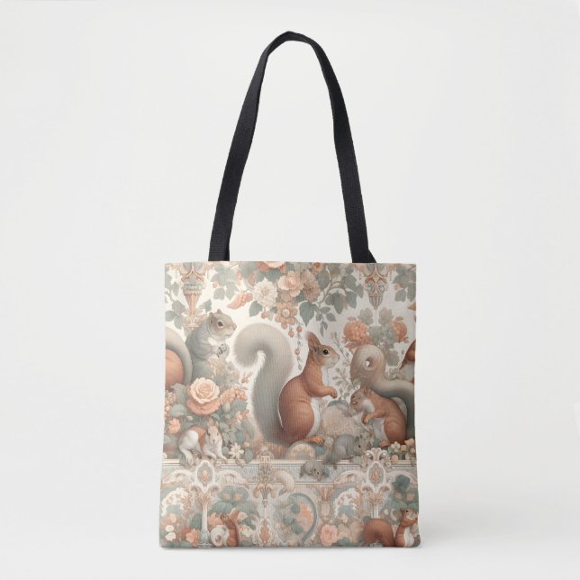 Victorian Forest Squirrel Tapestry Tygkasse (Framsida)