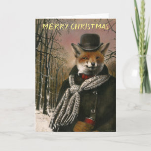 Victorian Fox-julkort Kort