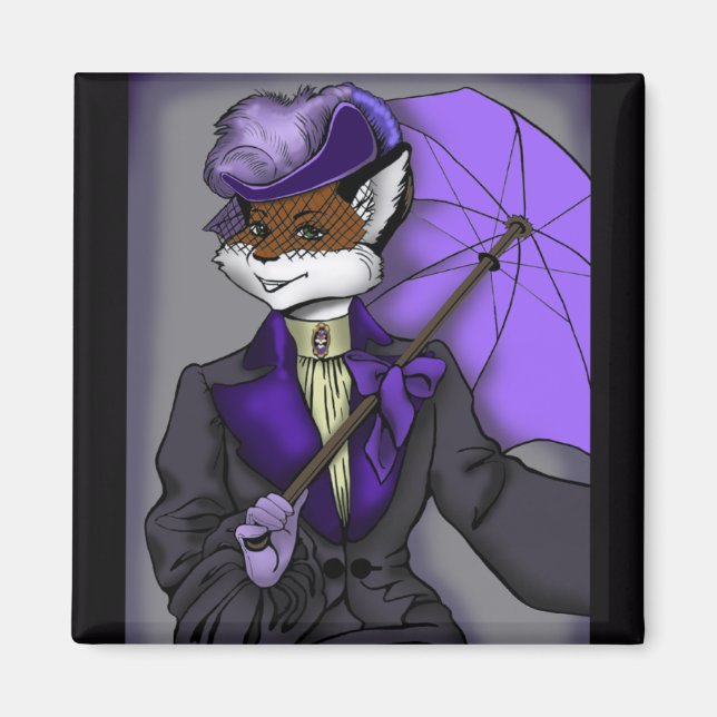 Victorian Fox Magnet (Framsidan)