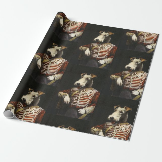 Victorian Fox Terrier Presentpapper (Utrullad)