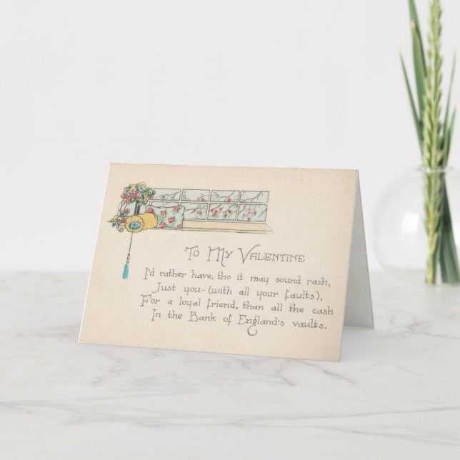 Victorian Friend Valentine Day Card Helgkort (Framsida)