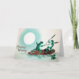 Victorian Frog Fil-julkort Helgkort