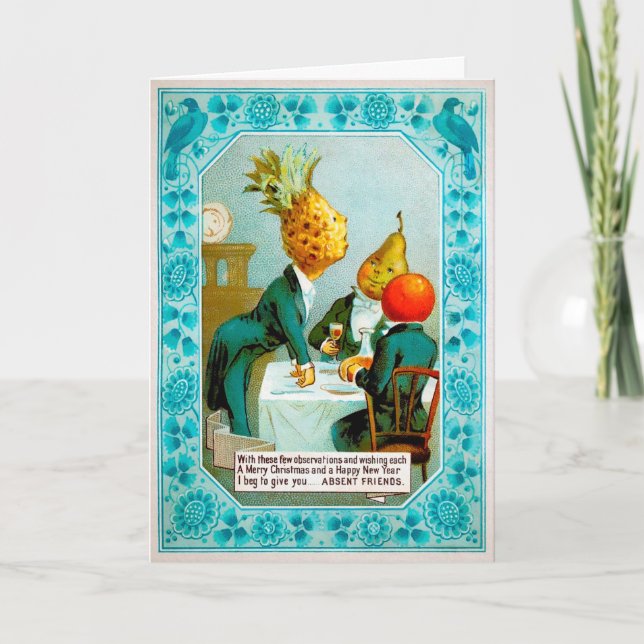 Victorian Fruit-köldkort Helgkort (Framsida)