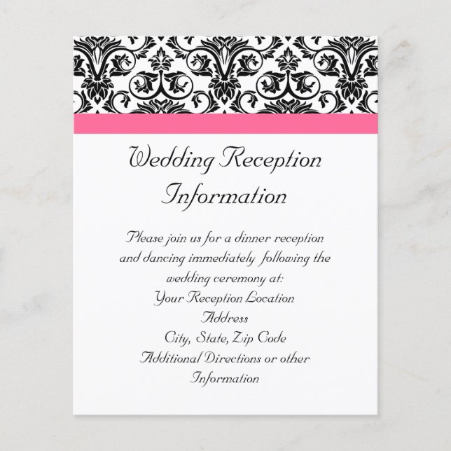 Victorian Fuchsia Rosa and White Damask (Framsida)