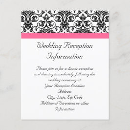 Victorian Fuchsia Rosa and White Damask