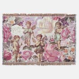 Victorian Garden Throw Blanket Mysfilt