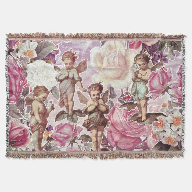 Victorian Garden Throw Blanket Mysfilt (Framsidan)