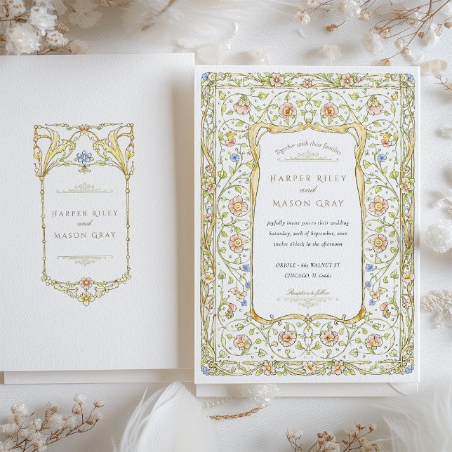 Victorian Garden Wedding Inbjudningar (Skapare uppladdad)