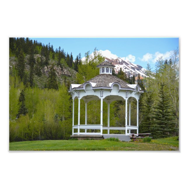 Victorian Gazebo, Silverton, Colorado Fototryck (Framsidan)