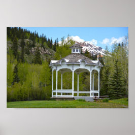 Victorian Gazebo, Silverton, Colorado Poster
