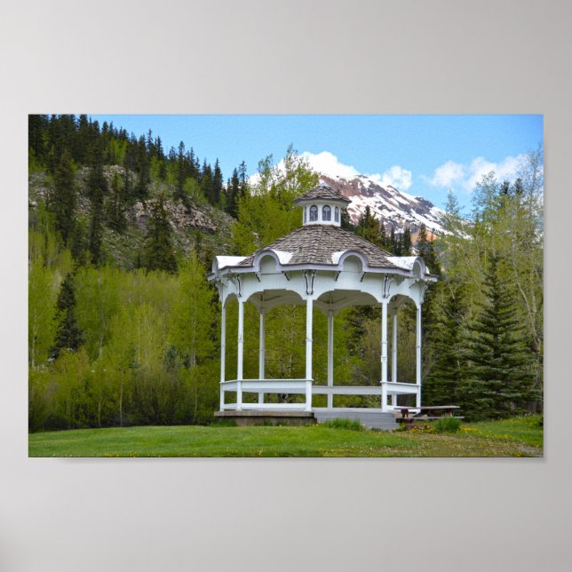 Victorian Gazebo, Silverton, Colorado Poster (Framsidan)