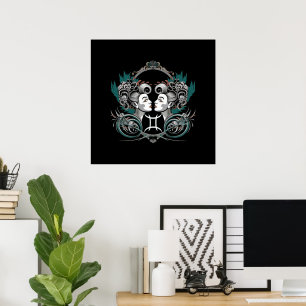 Victorian Gemini Gothic Poster