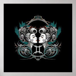 Victorian Gemini Gothic Poster