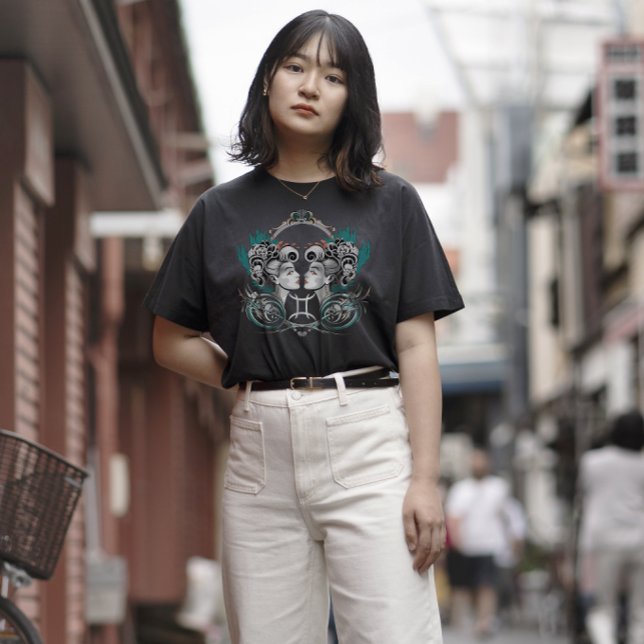 Victorian Gemini Gothic T-Shirt (Skapare uppladdad)