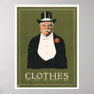 Victorian Gent Ad Fall/Winter 1916/1917 Art Print Poster