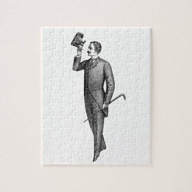 Victorian gentleman Selfie Pussel (Vertikal)