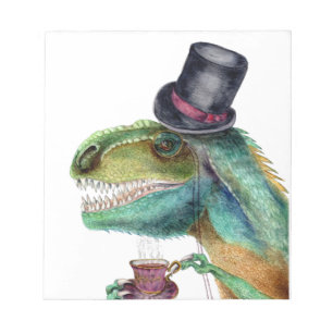 Victorian gentleman Tyrannosaurus Rex Anteckningsblock