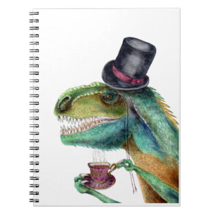 Victorian gentleman Tyrannosaurus Rex Anteckningsbok