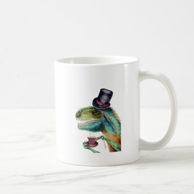 Victorian gentleman Tyrannosaurus Rex Kaffemugg (Höger)
