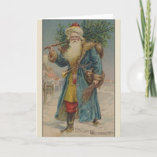 Victorian German julkort Helgkort