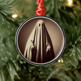 Victorian Ghost Photo Spooky jul Ornament