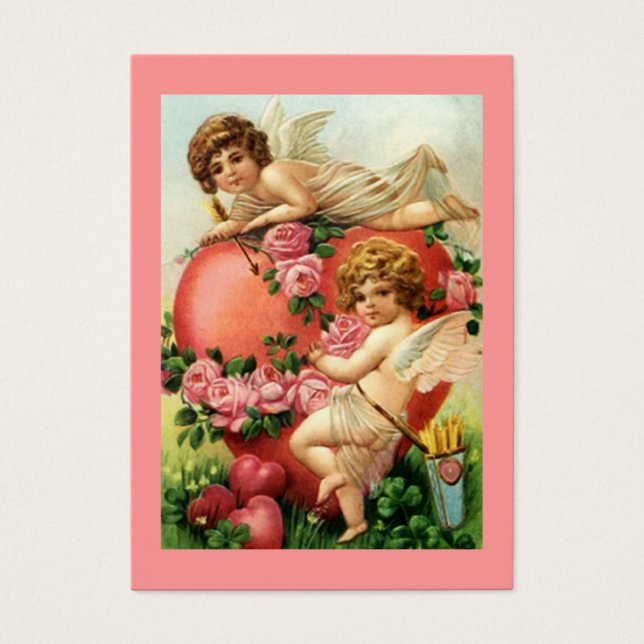 Victorian Gift Märkres Sweetest & Valentines Day Visitkort (Framsidan)