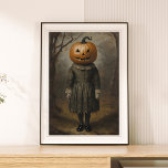 Victorian Girl med Pumpkin Head Halloween Wall Poster<br><div class="desc">2:3-förhållande. Lägg till en skämtduk till din dekoration med den där Victorian Girl med en Pumpkin Head Halloween-poster! Det är perfekten att du får en hel del elegans i din hemdekanter Halloween firande eller säsong,  men ändå charmig vintage.</div>