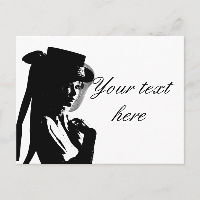 Victorian Girl Vykort (Framsida)