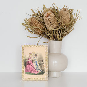 Victorian Girls Fransk Paris Mode Vintage annons Poster