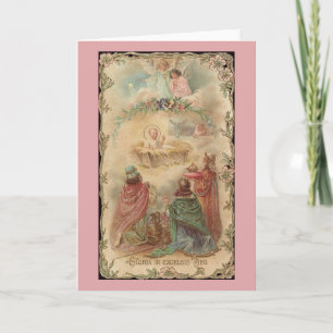 Victorian Gloria i Excelsis Deo-julkort Kort