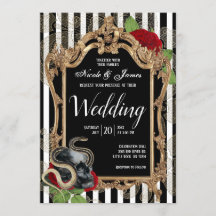 Victorian Gothic Black Rand Bröllop