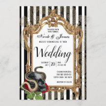 Victorian Gothic Black Rand Bröllop