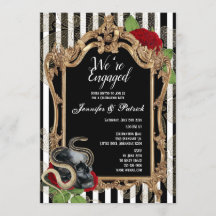 Victorian Gothic Black Rand Förlovningsfest