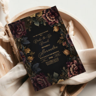 Victorian Gothic Blommigt Ram Möhippa Inbjudningar