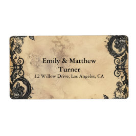 Victorian Gothic Elegance Bröllop Fraktsedel