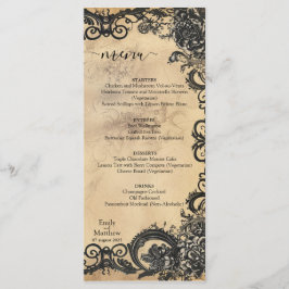 Victorian Gothic Elegance Bröllop Meny