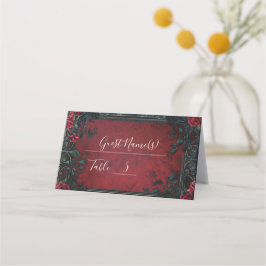 Victorian Gothic Elegance Bröllop Placeringskort