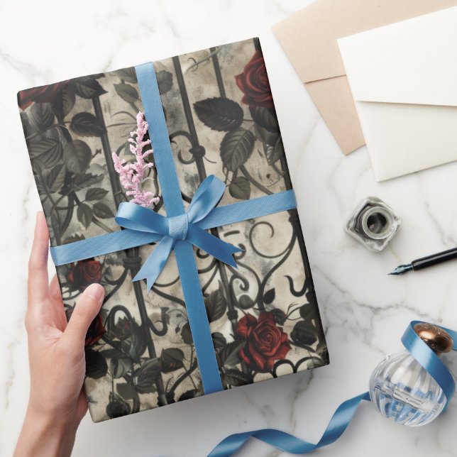 Victorian Gothic Garden Mönster Presentpapper (Gifting)