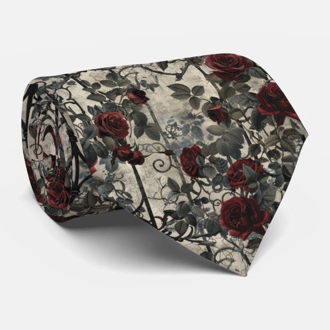 Victorian Gothic Garden Ro Mönster Slips (Rullad)