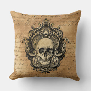 Victorian Gothic Glam Skull Kudde