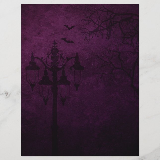 Victorian Gothic Halloween-Papper (Framsida)